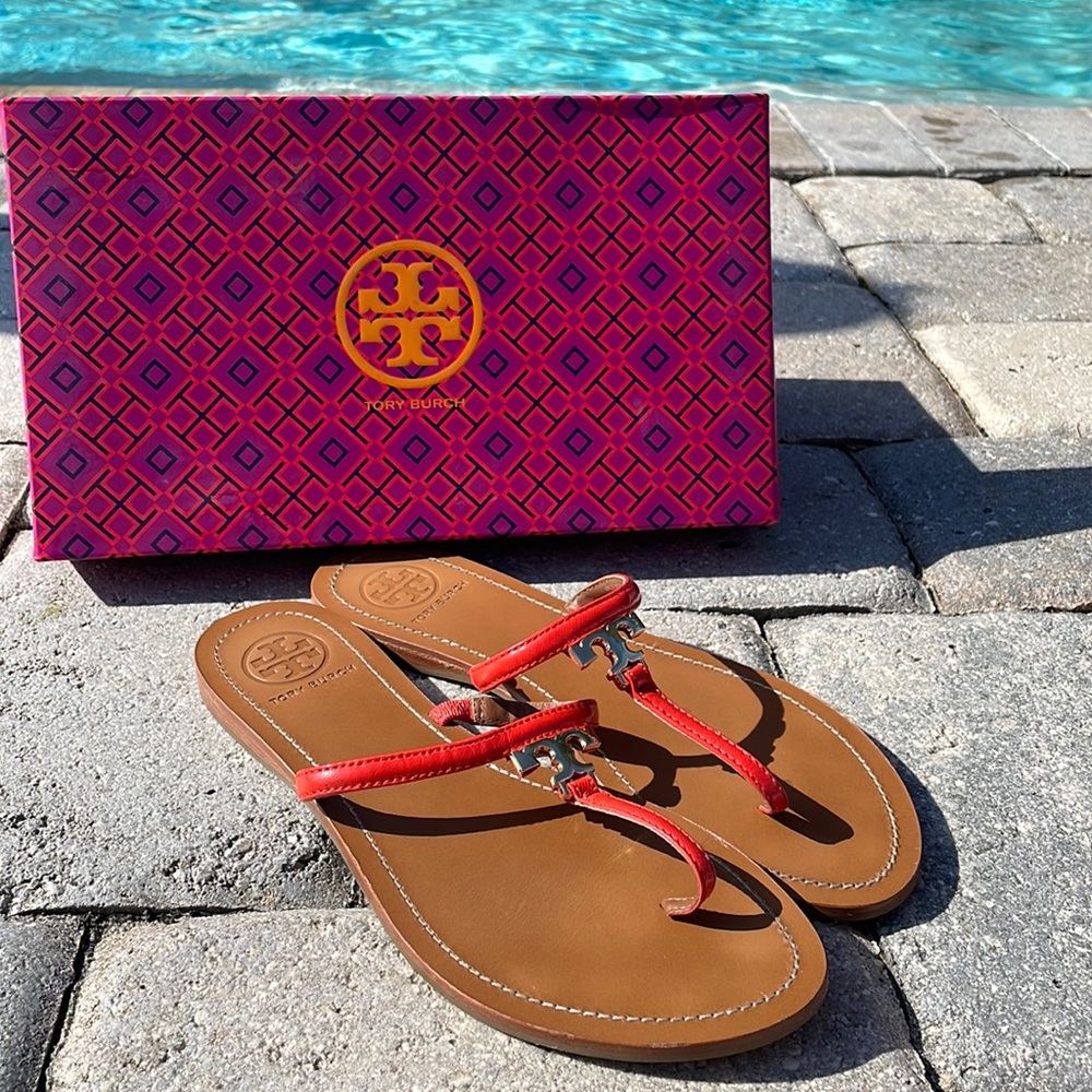 Poppy Red Tory Burch Sandal size 9